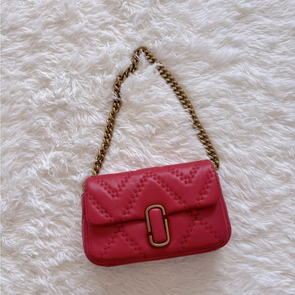🤍 Red Quilted Leather Marc Jacobs Mini Bag - Picture 3 of 12